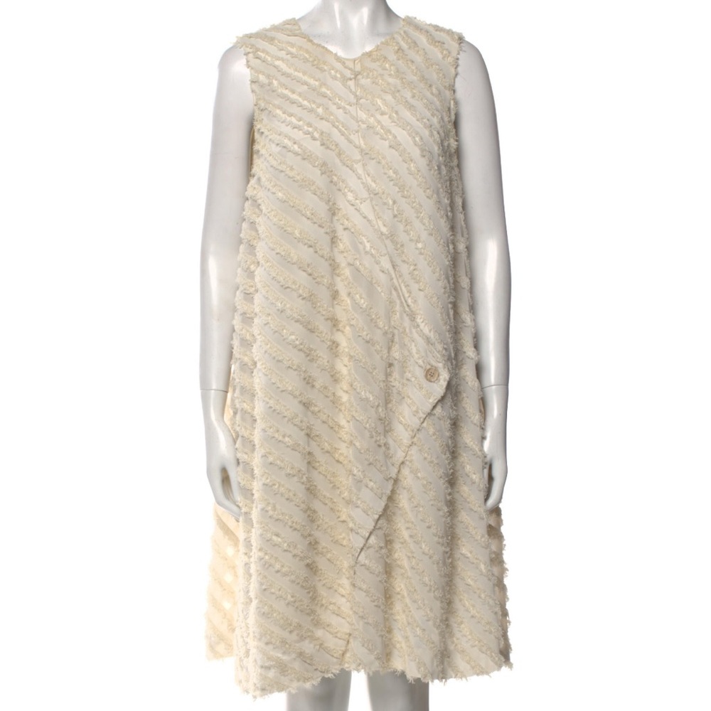 AERON Layered & Knit Cream Dress
